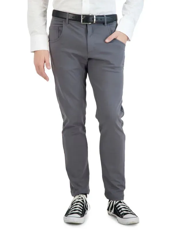 Levinas Grey Performance Tech Stretch Pants