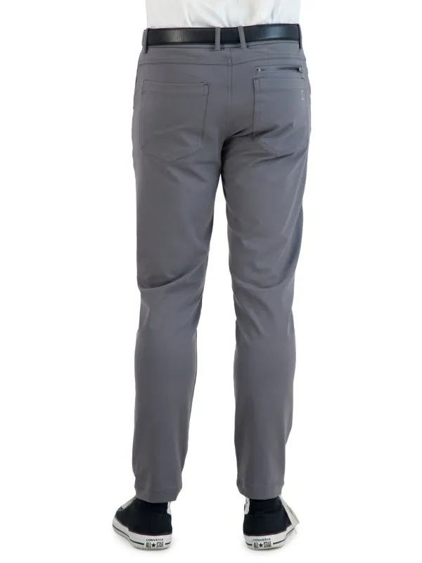 Levinas Grey Performance Tech Stretch Pants