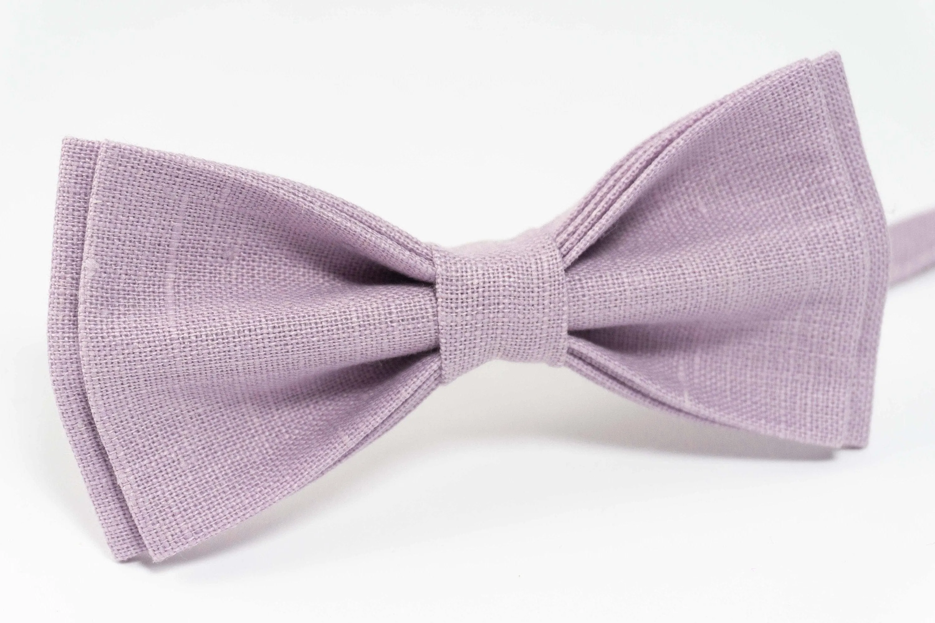 Light purple bow tie | purple linen bow tie