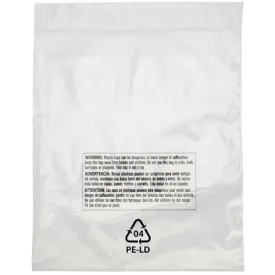 Lip & Tape Self Sealing Suffocation Warning Bags (Vented) 12 x 18 x 1.5 mil