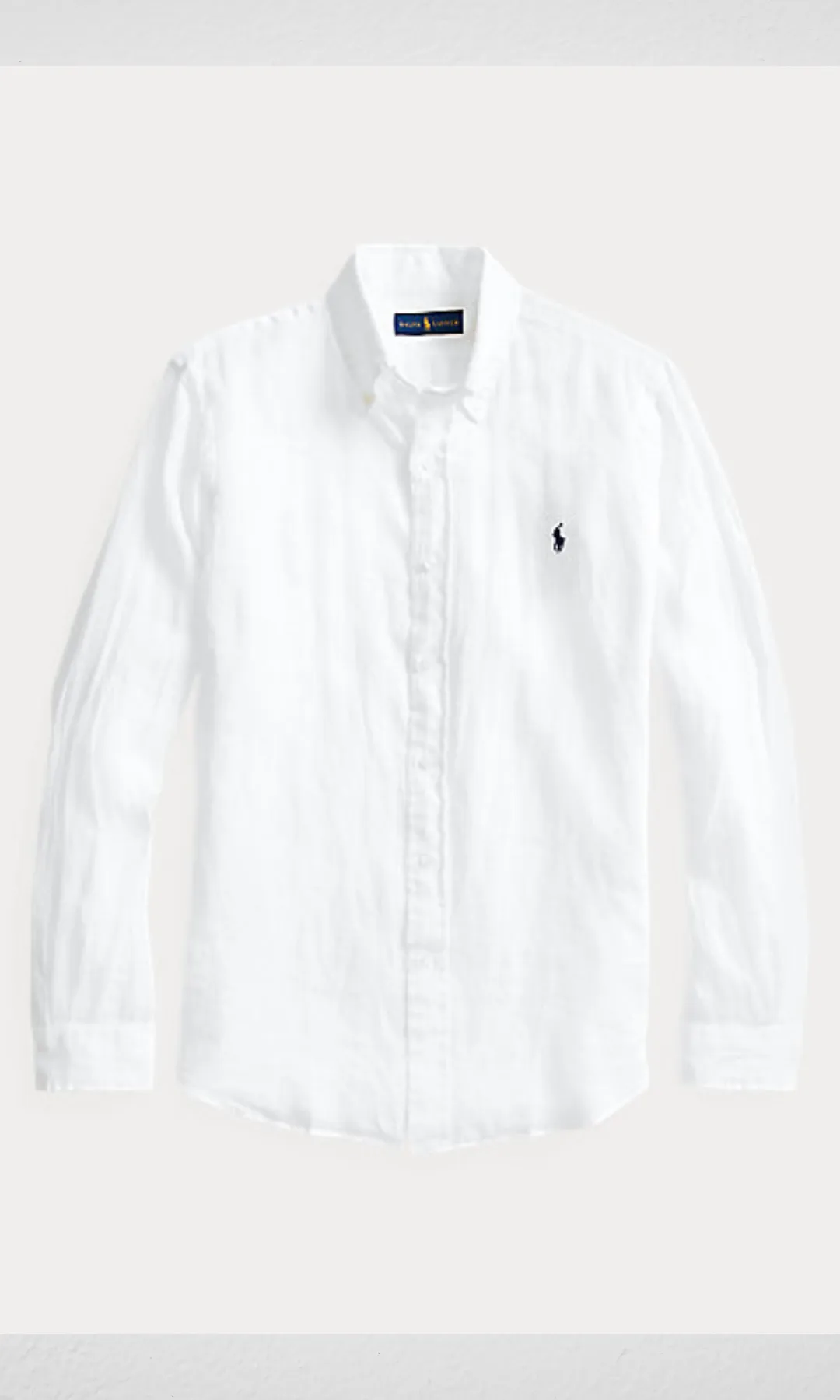 Men Linen Shirt Basic White