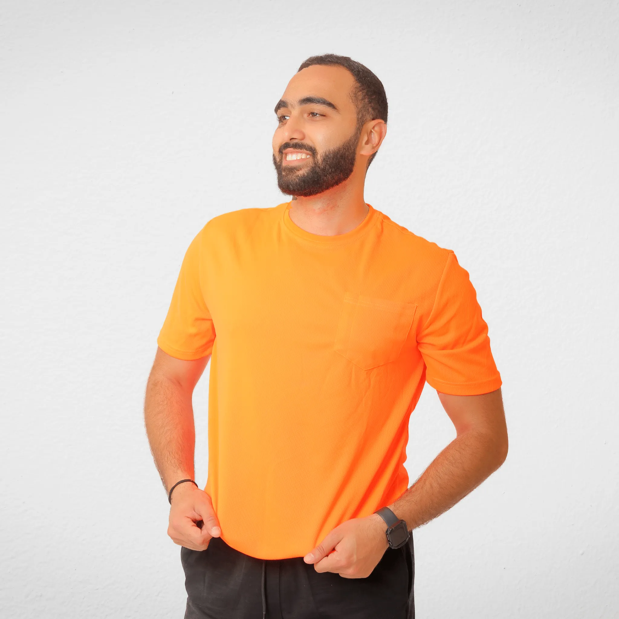 Men Polyester Tshirt - DieHard - Phosphoric Orange