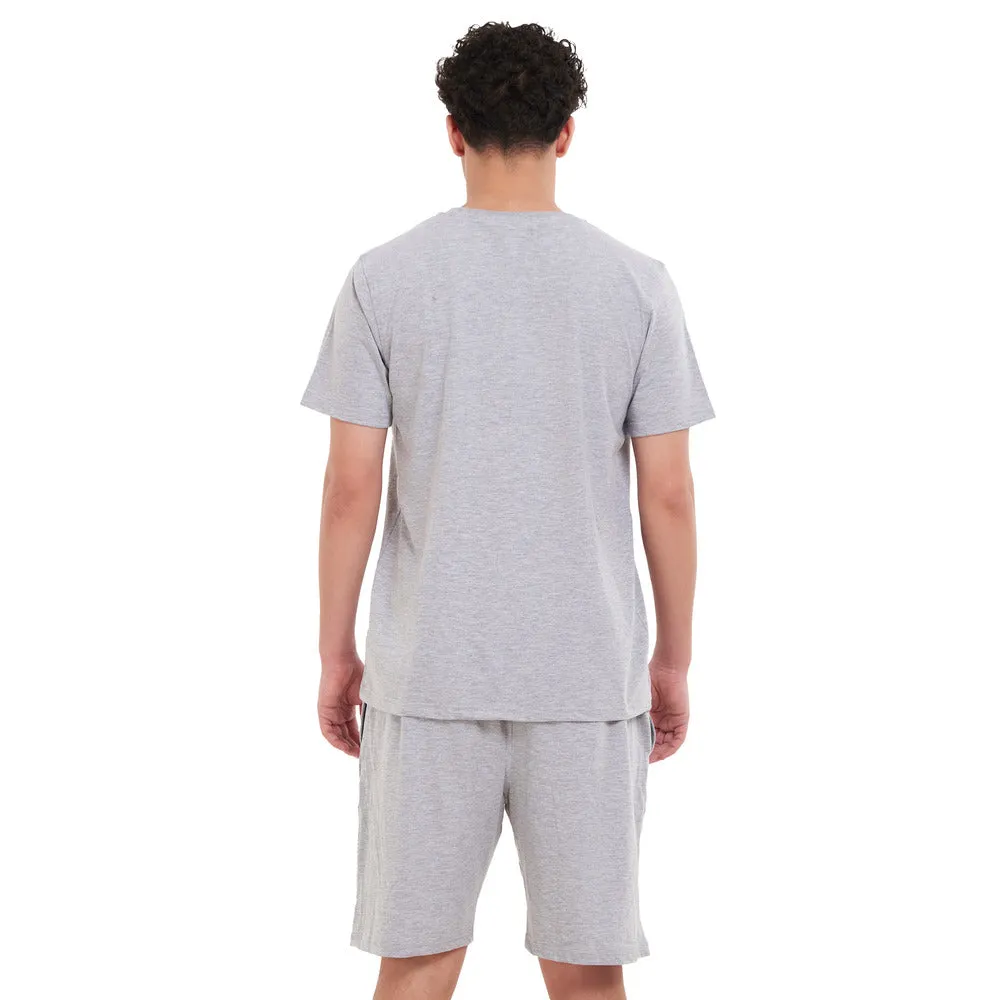 Men summer pajama set Light Grey T-shirt   short