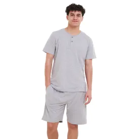 Men summer pajama set Light Grey T-shirt   short