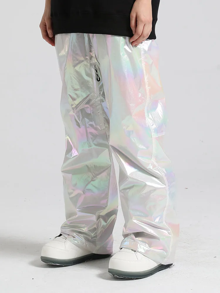 Men's Silver Dazzling Ski Pants