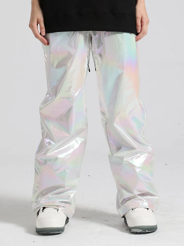 Men's Silver Dazzling Ski Pants