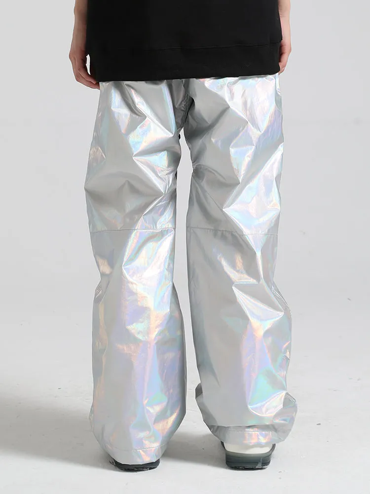 Men's Silver Dazzling Ski Pants