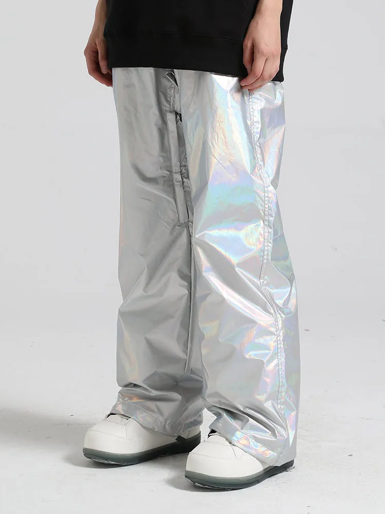 Men's Silver Dazzling Ski Pants