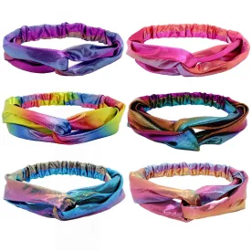 Metallic Mermaid Knot Headbands - 6 Pack