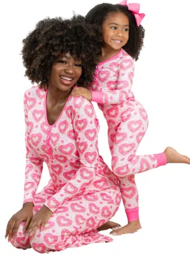 Mommy And Me Heart Donut Pajama Set