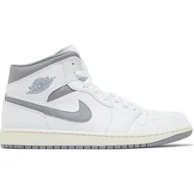 Nike Air Jordan 1 Mid, white/gray