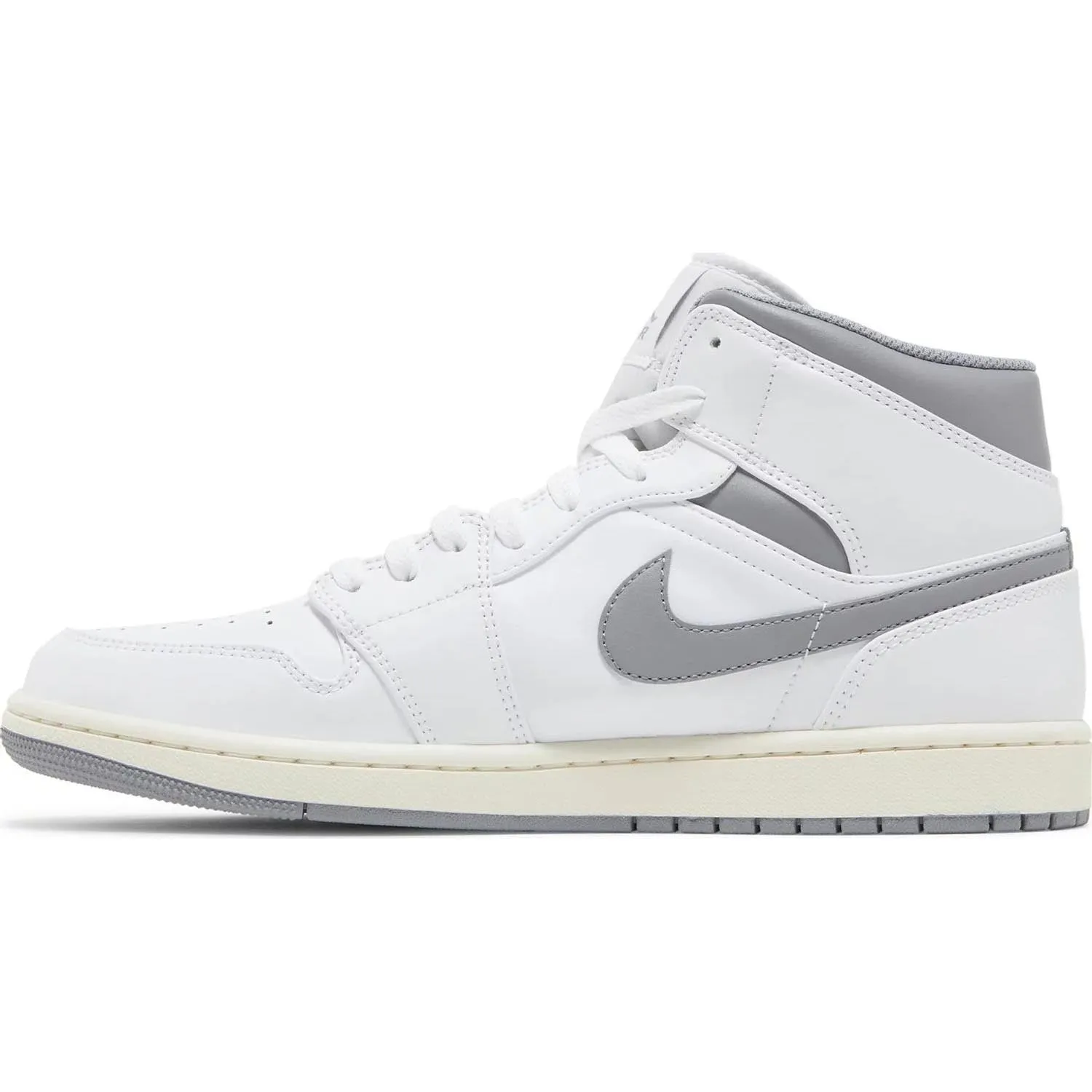 Nike Air Jordan 1 Mid, white/gray