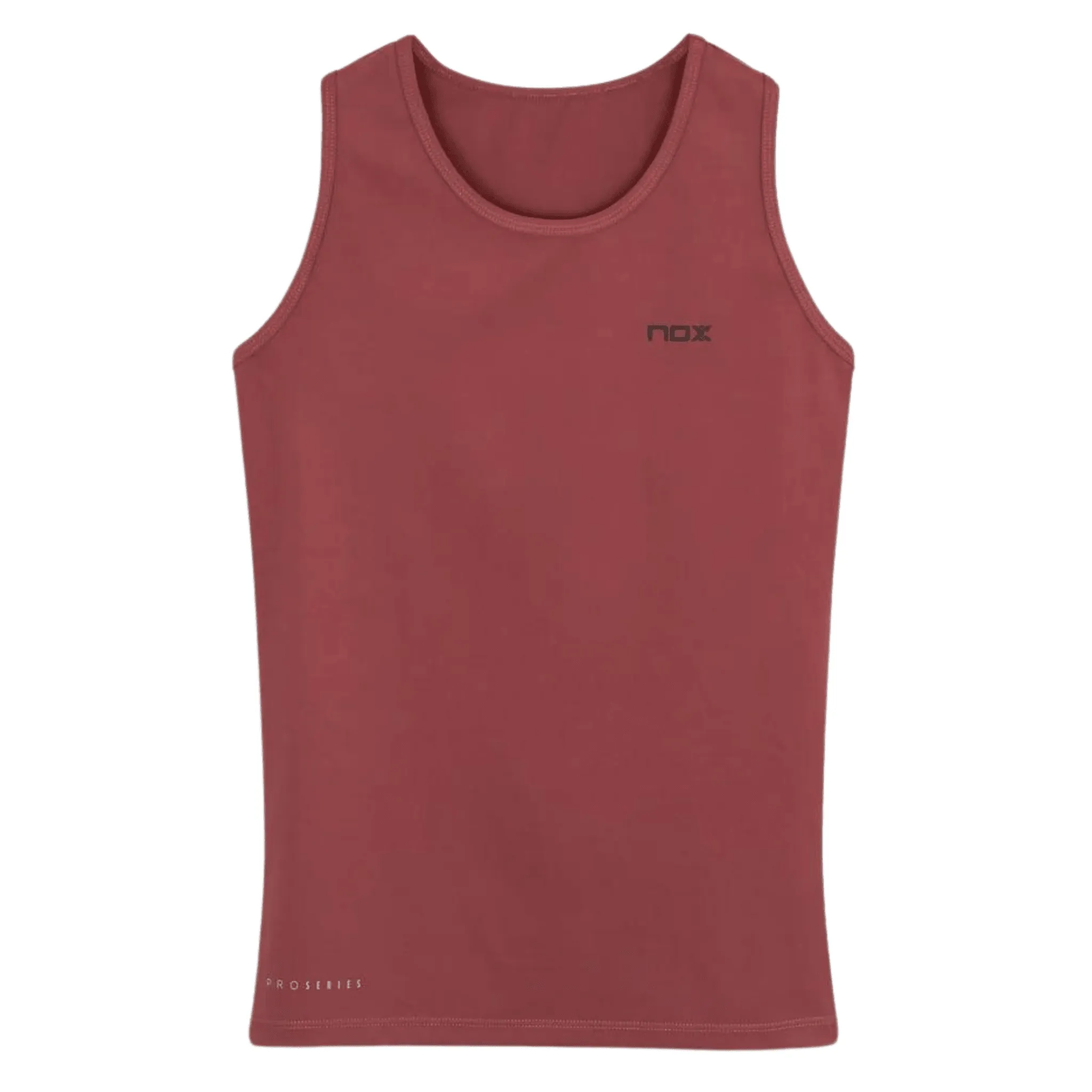 Nox Padel Maroon Women's Round Neck Top