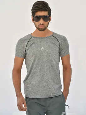 Perform Ace - Half Sleeves - T-Shirt - 019 - Heather Grey