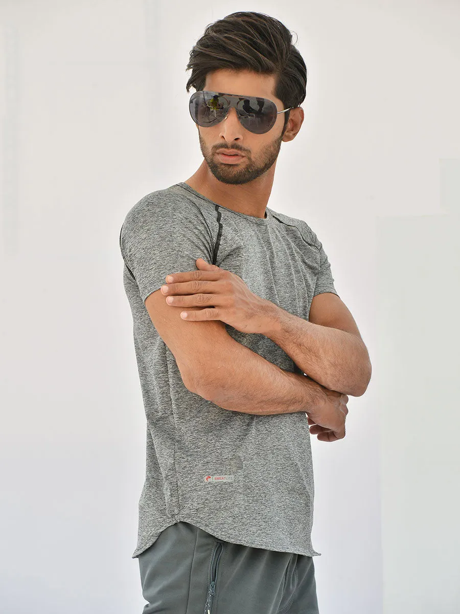 Perform Ace - Half Sleeves - T-Shirt - 019 - Heather Grey