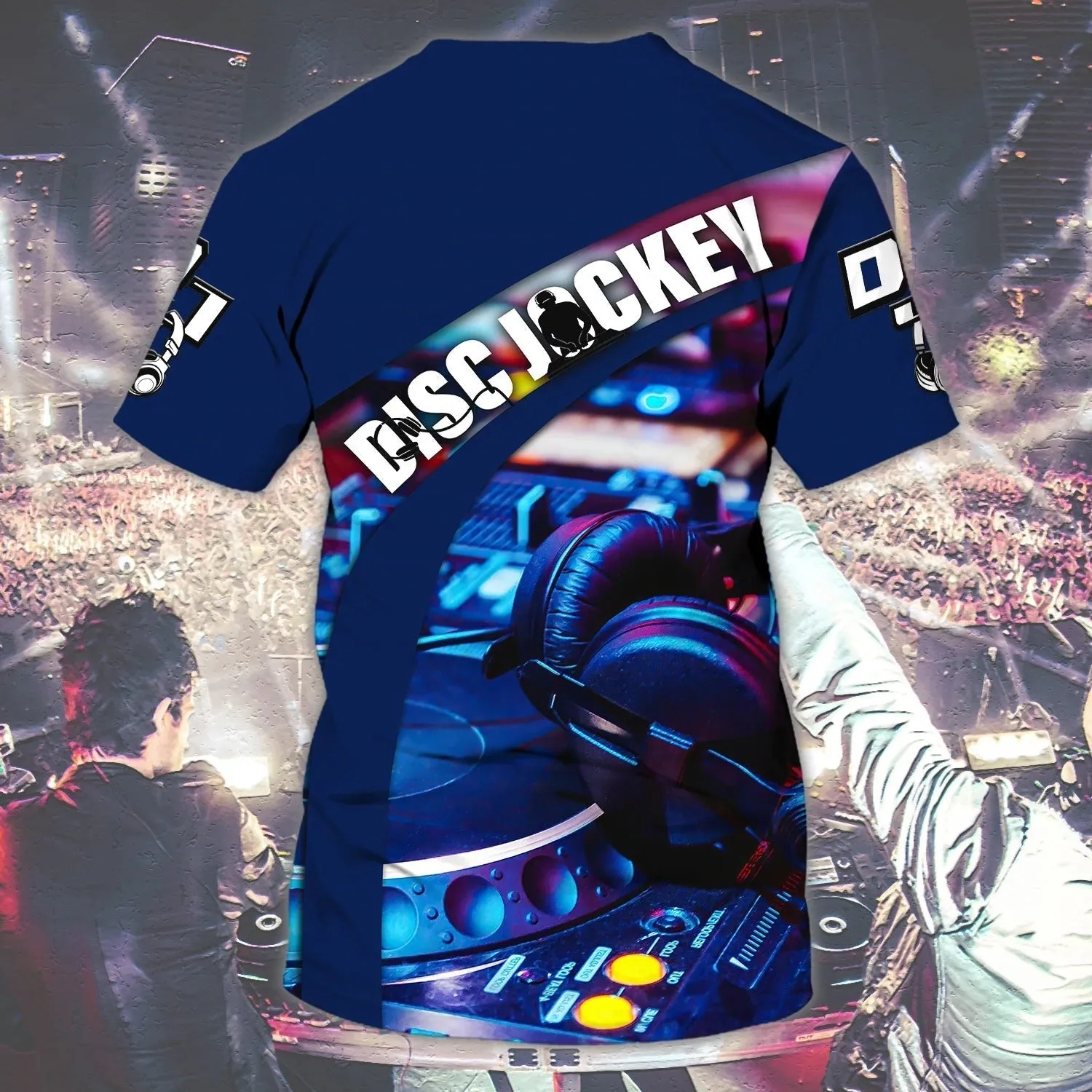 Personalized Best Dj Ever Tshirt, Playing Dj Shirts, Nonstop Shirts, Night Club Shirts, Cool 3D Disc Jockey Shirt