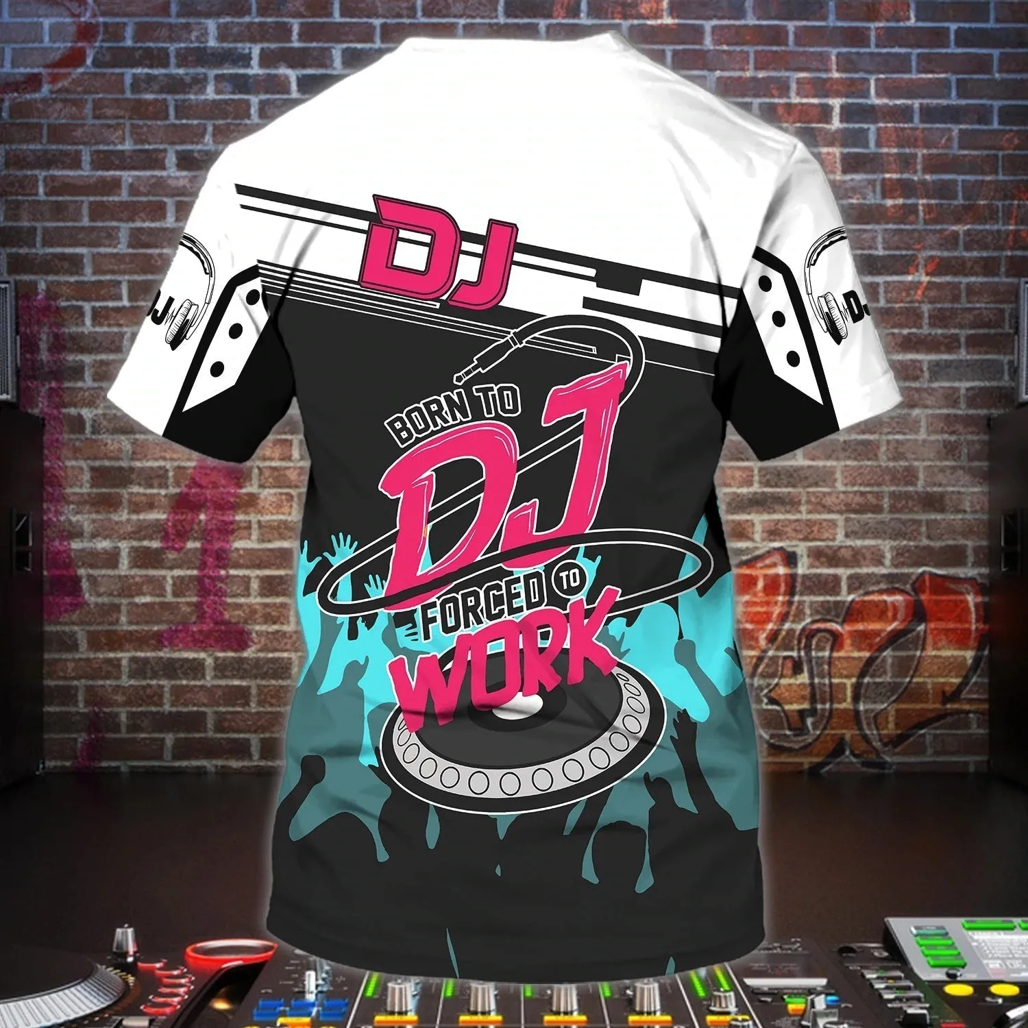 Personalized Best Dj Ever Tshirt, Playing Dj Shirts, Nonstop Shirts, Night Club Shirts, Cool 3D Disc Jockey Shirt