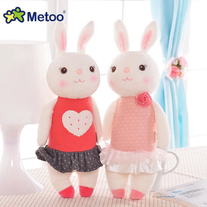 Plush Sweet Cute Lovely Stuffed Baby Kids Toys for Girls Birthday Christmas Gift 11 Inch Tiramitu Rabbits Mini Metoo Doll