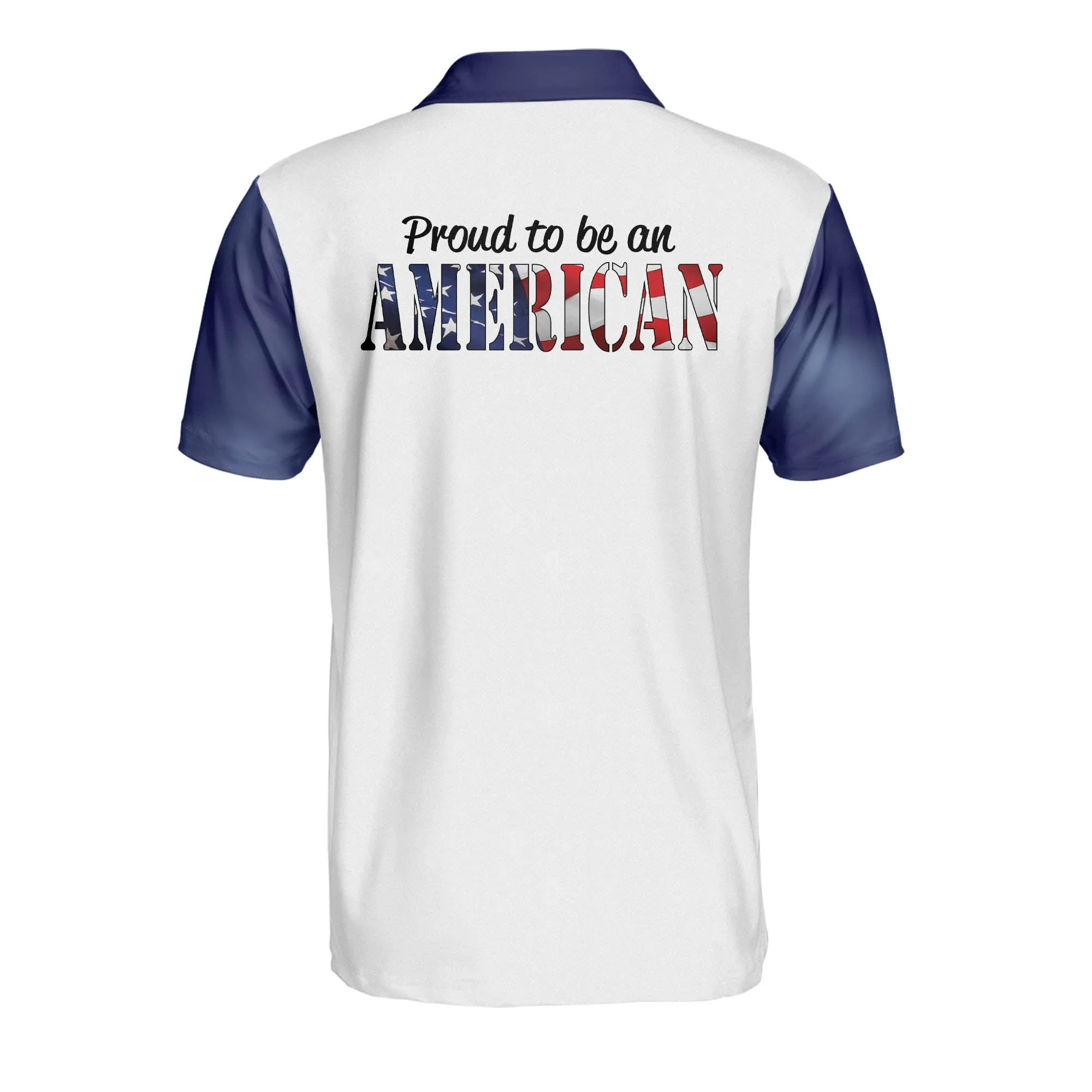 Proud To Be An American US Flag With Eagle Patriotic Polo Shirt Coolspod