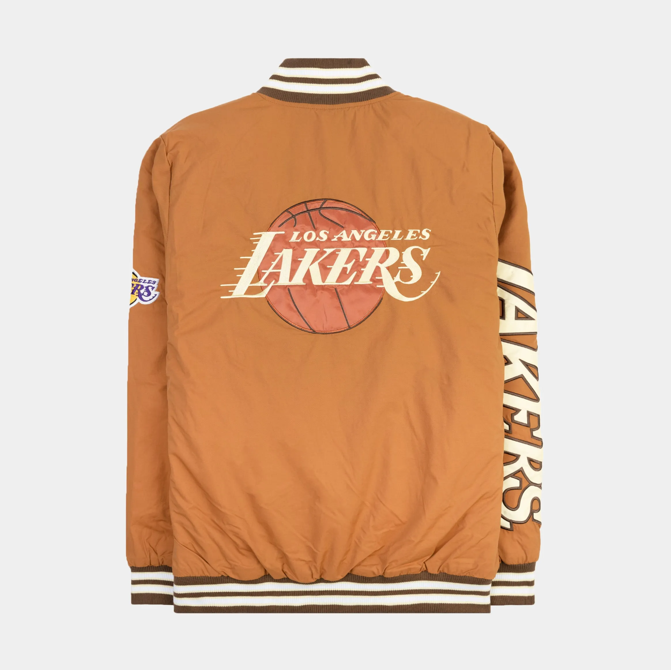 Shoe Palace Exclusive Los Angeles Lakers Mens Jacket (Brown)