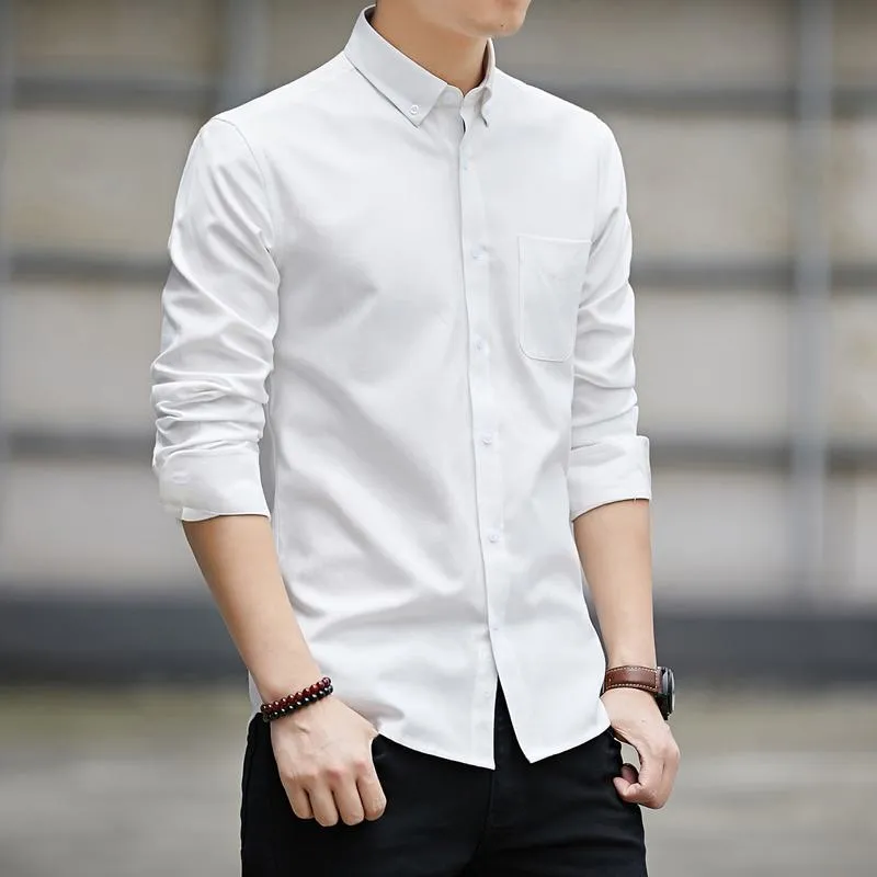 Slim-Fit Retro Long Sleeve Shirt