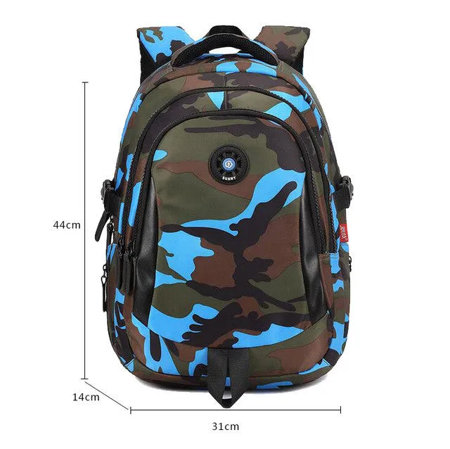 Small Size Fashion Camouflage Kid Backpack Bag School Bags Travel Backpack Bags For Cool Boy And Girl