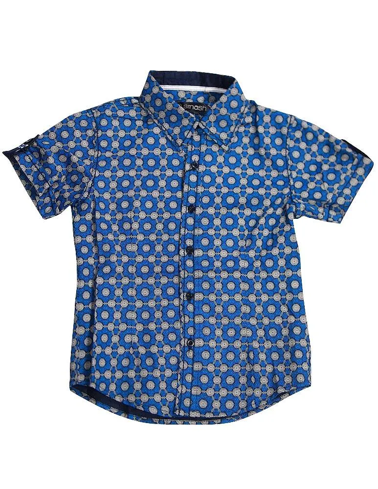 Smash - Little Boys Button Down Shirt - 5 Prints / Colors Available