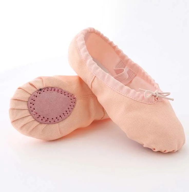 Soft Canvas Ballet Shoes Dance for Girls Kids Children