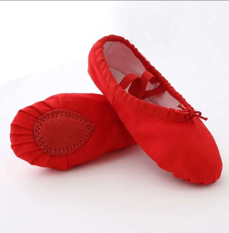 Soft Canvas Ballet Shoes Dance for Girls Kids Children