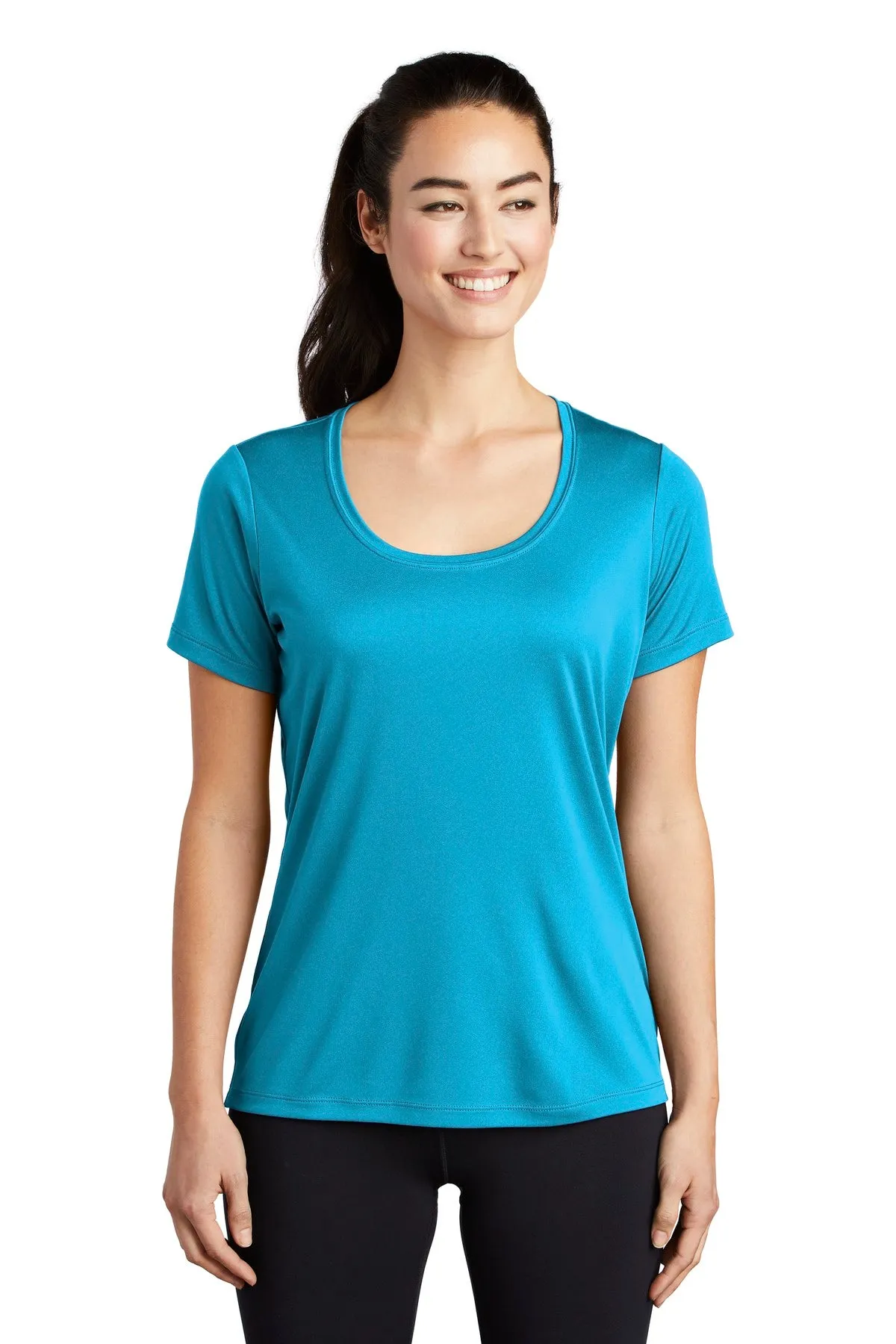 Sport-Tek ® Ladies Posi-UV™ Pro Scoop Neck Tee. LST420