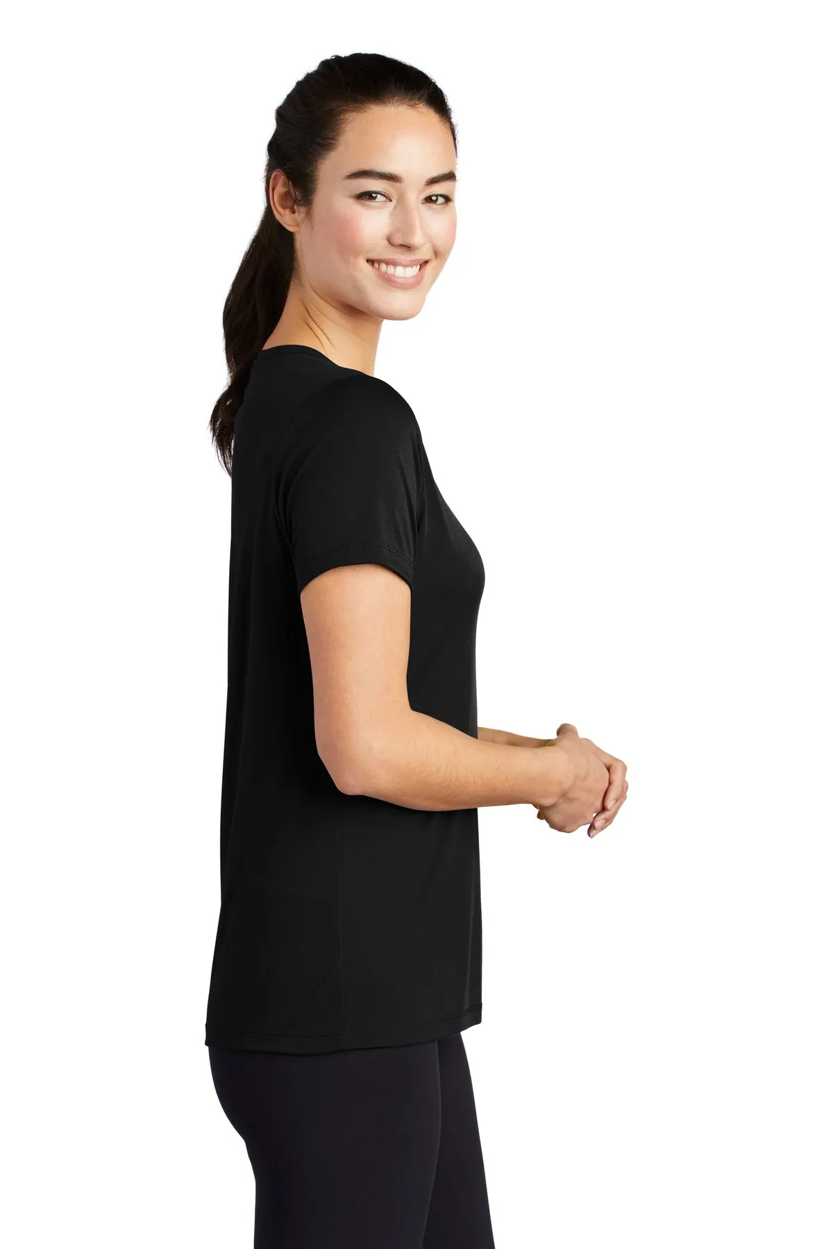 Sport-Tek ® Ladies Posi-UV™ Pro Scoop Neck Tee. LST420