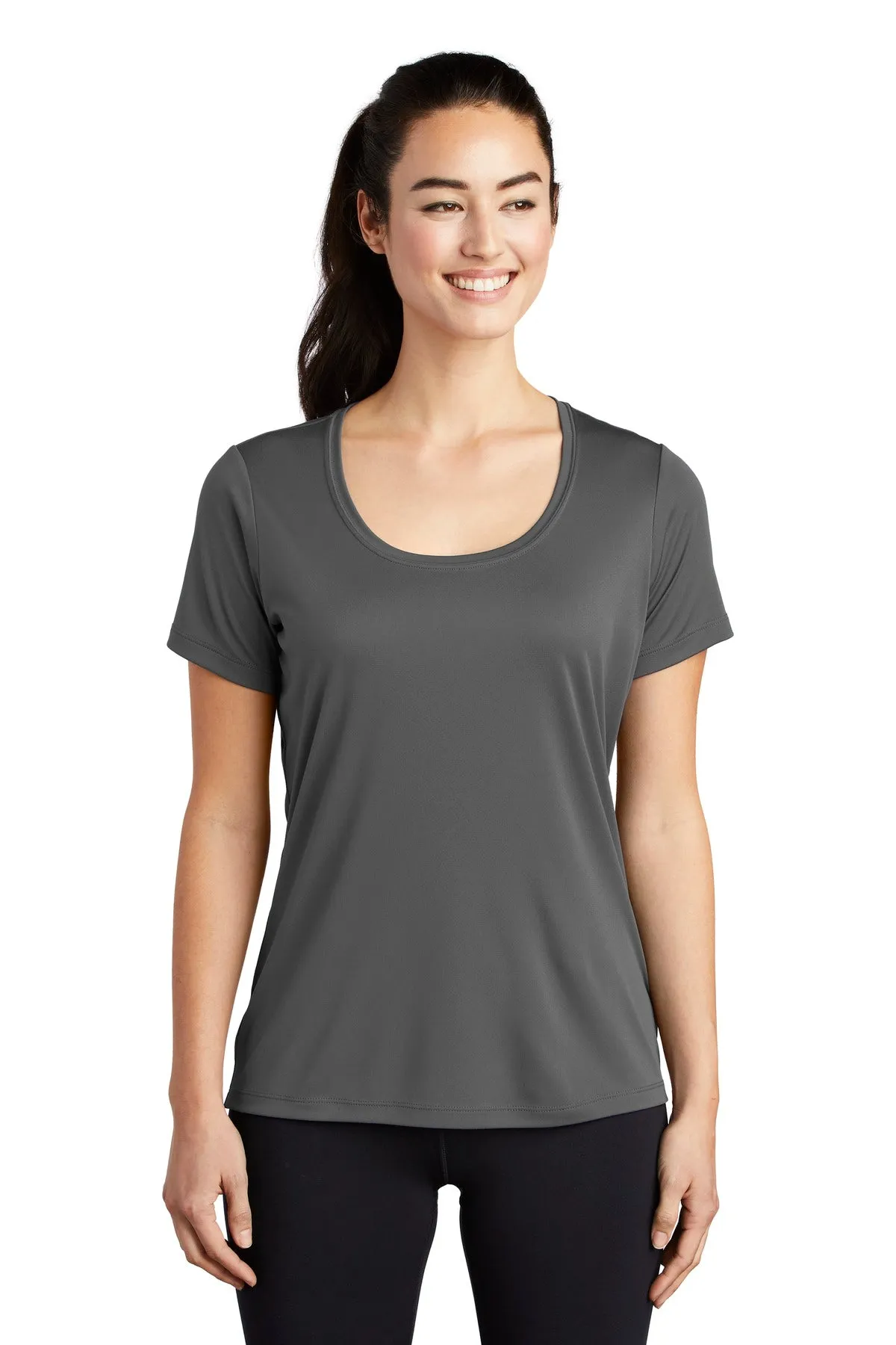 Sport-Tek ® Ladies Posi-UV™ Pro Scoop Neck Tee. LST420