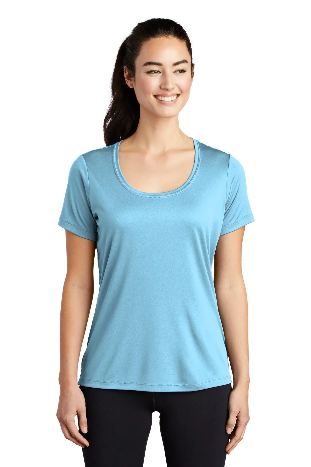 Sport-Tek ® Ladies Posi-UV™ Pro Scoop Neck Tee. LST420