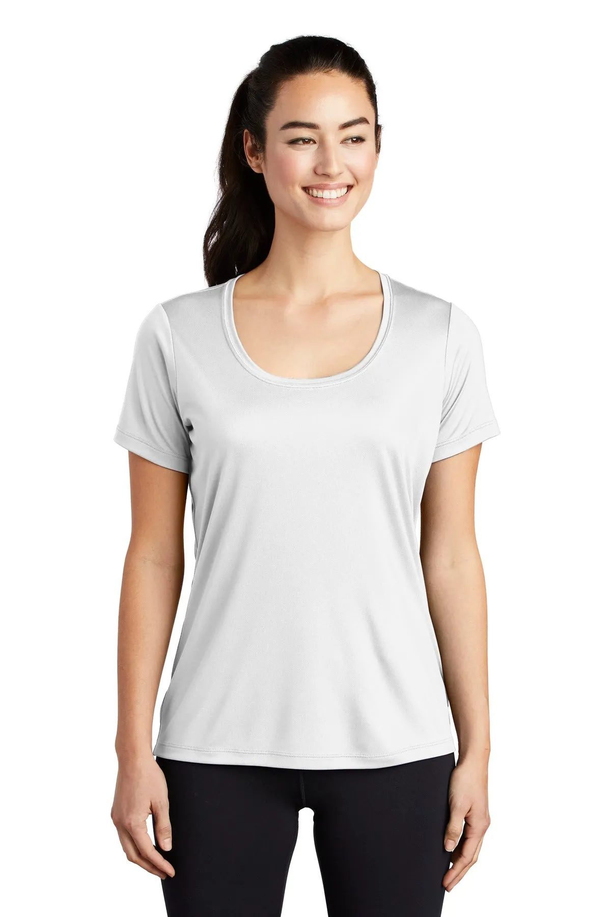 Sport-Tek ® Ladies Posi-UV™ Pro Scoop Neck Tee. LST420