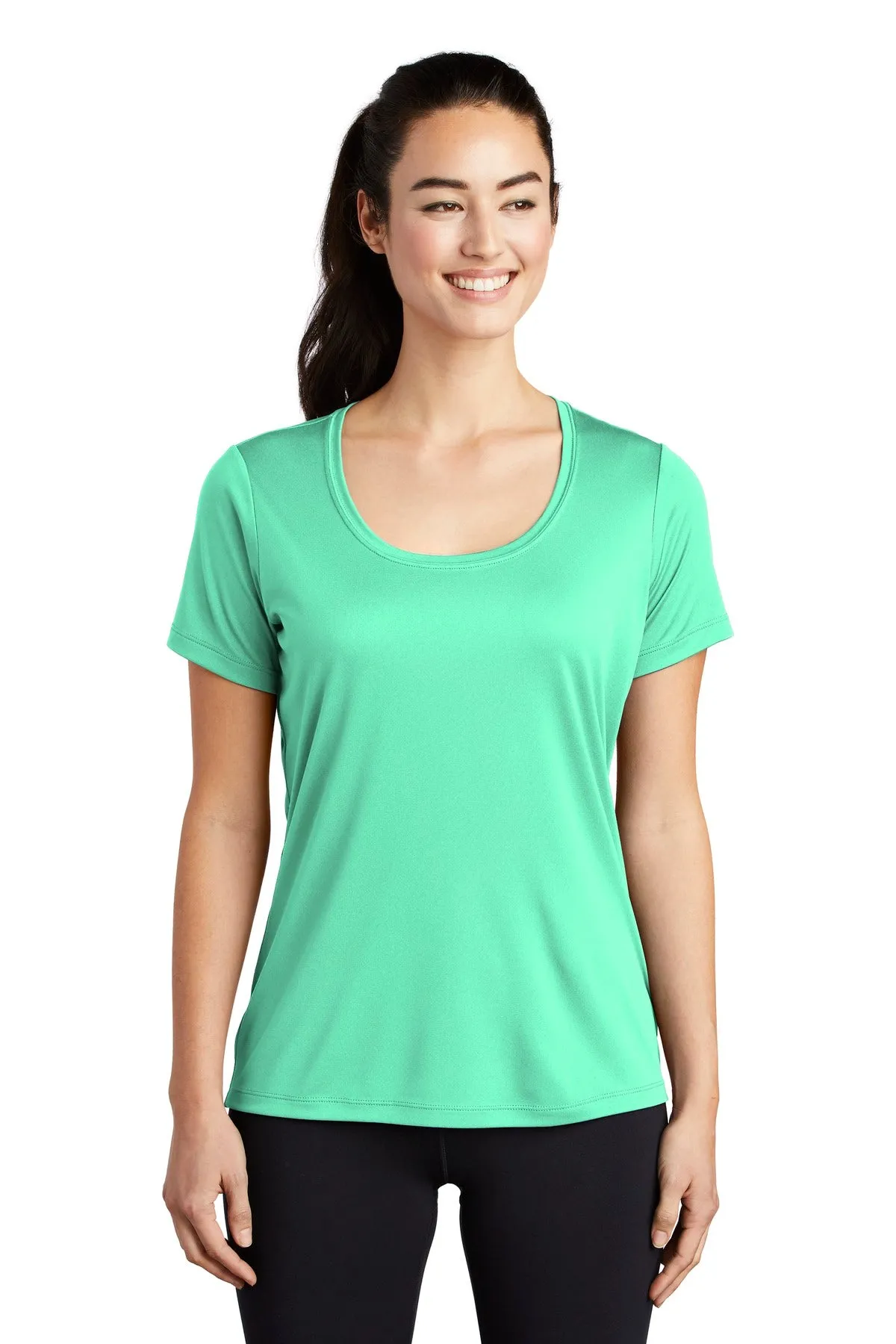 Sport-Tek ® Ladies Posi-UV™ Pro Scoop Neck Tee. LST420