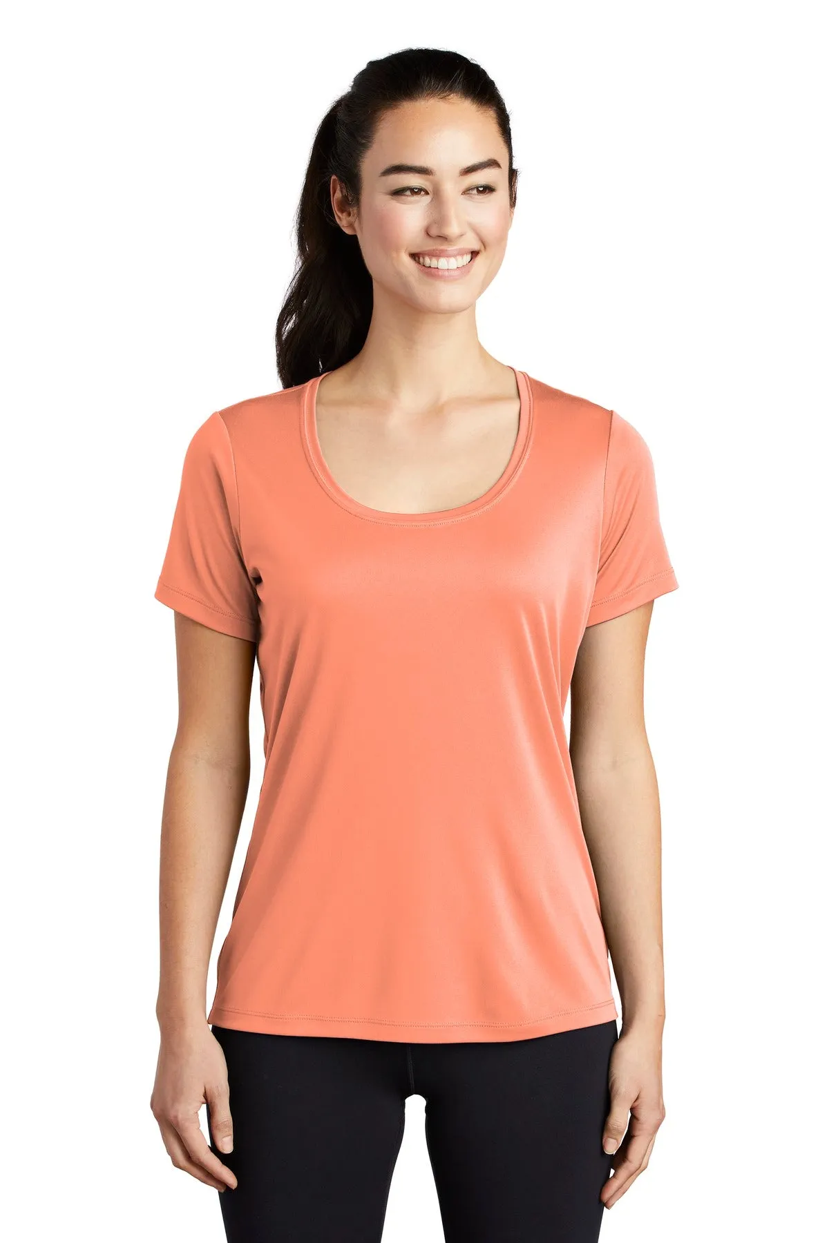 Sport-Tek ® Ladies Posi-UV™ Pro Scoop Neck Tee. LST420