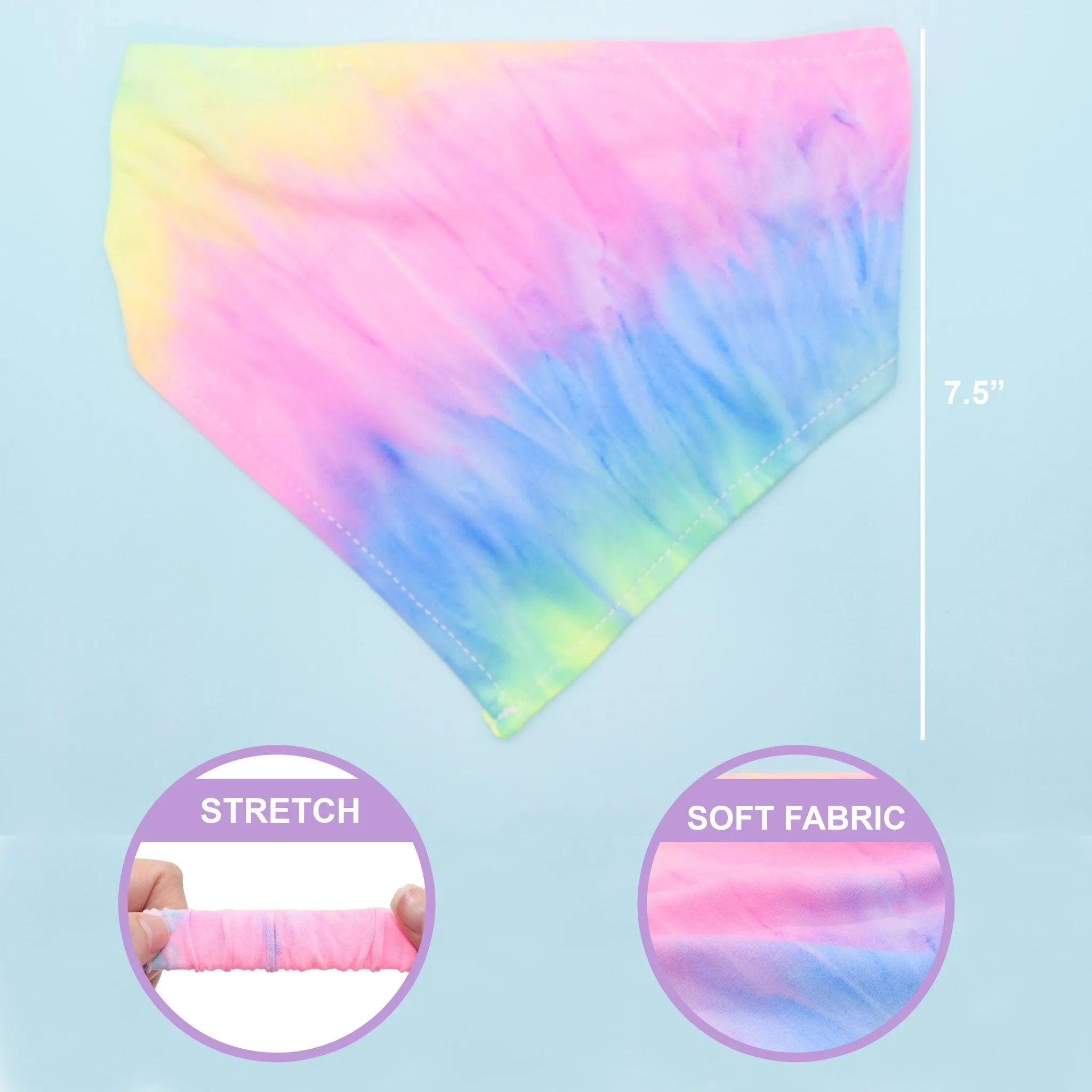 Stretch Tie Dye Bandana Scarf Headband