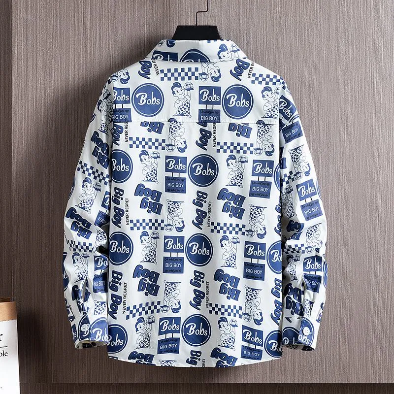 Trendy Print Casual Long Sleeve Shirt