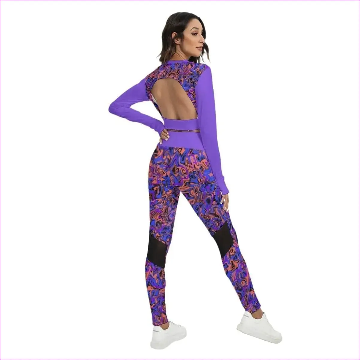 Trip Women's Sport Set With Backless Top And Leggings