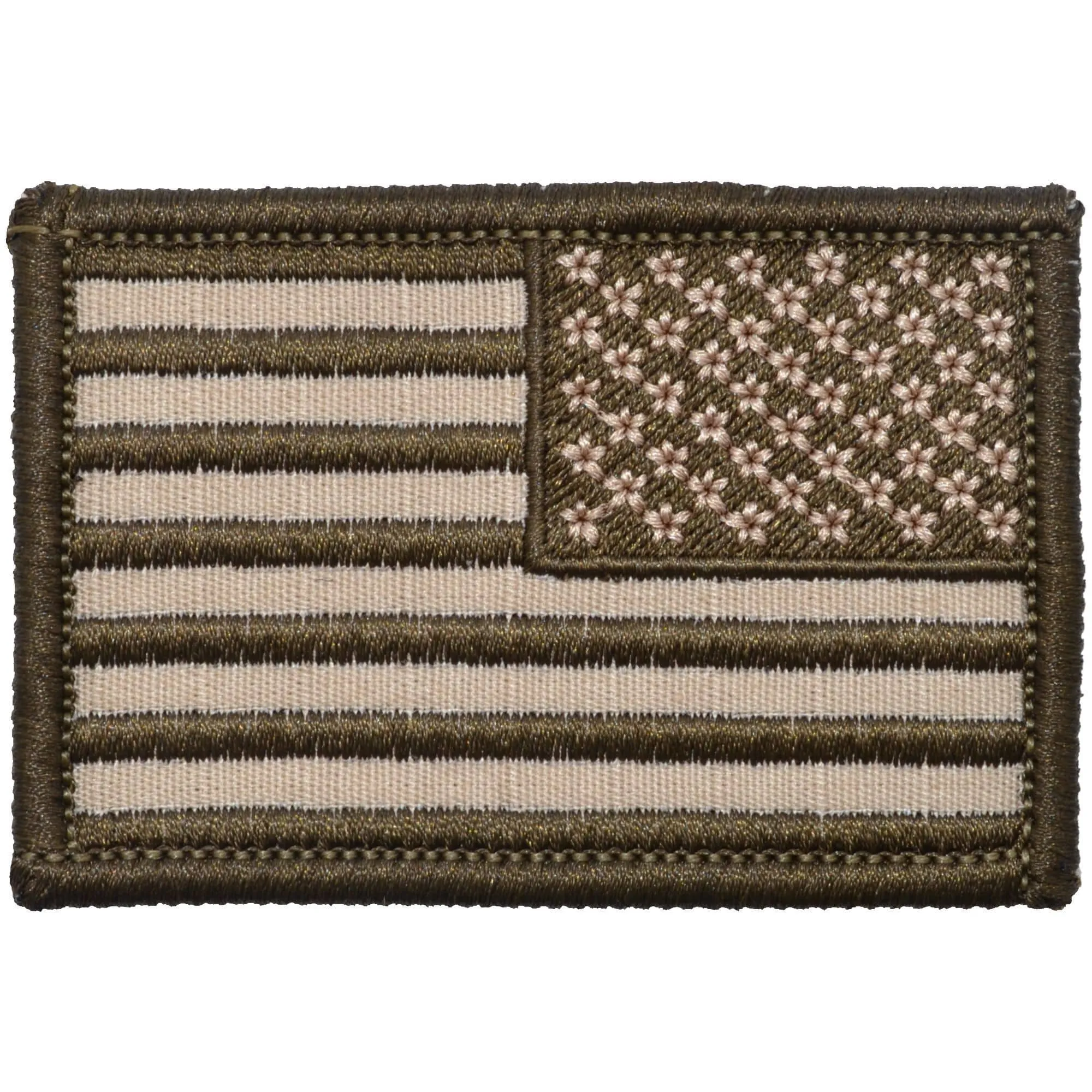 US Flag - 2x3 Patch - Desert Sand w/ Coyote Brown