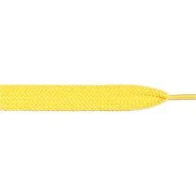 Wholesale Thick Flat 3/4" - Yellow (12 Pair Pack) Shoelaces