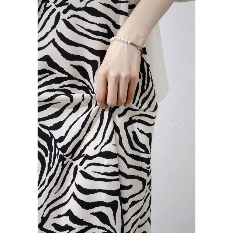 Worn Outside Chic Zebra Dress