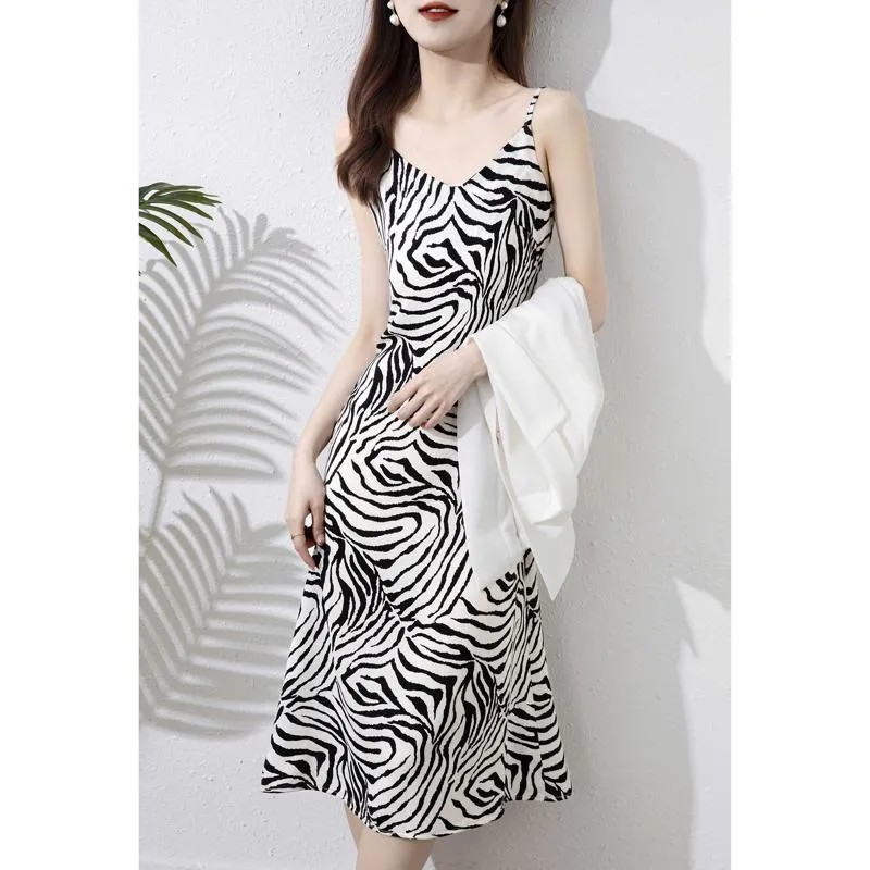 Worn Outside Chic Zebra Dress